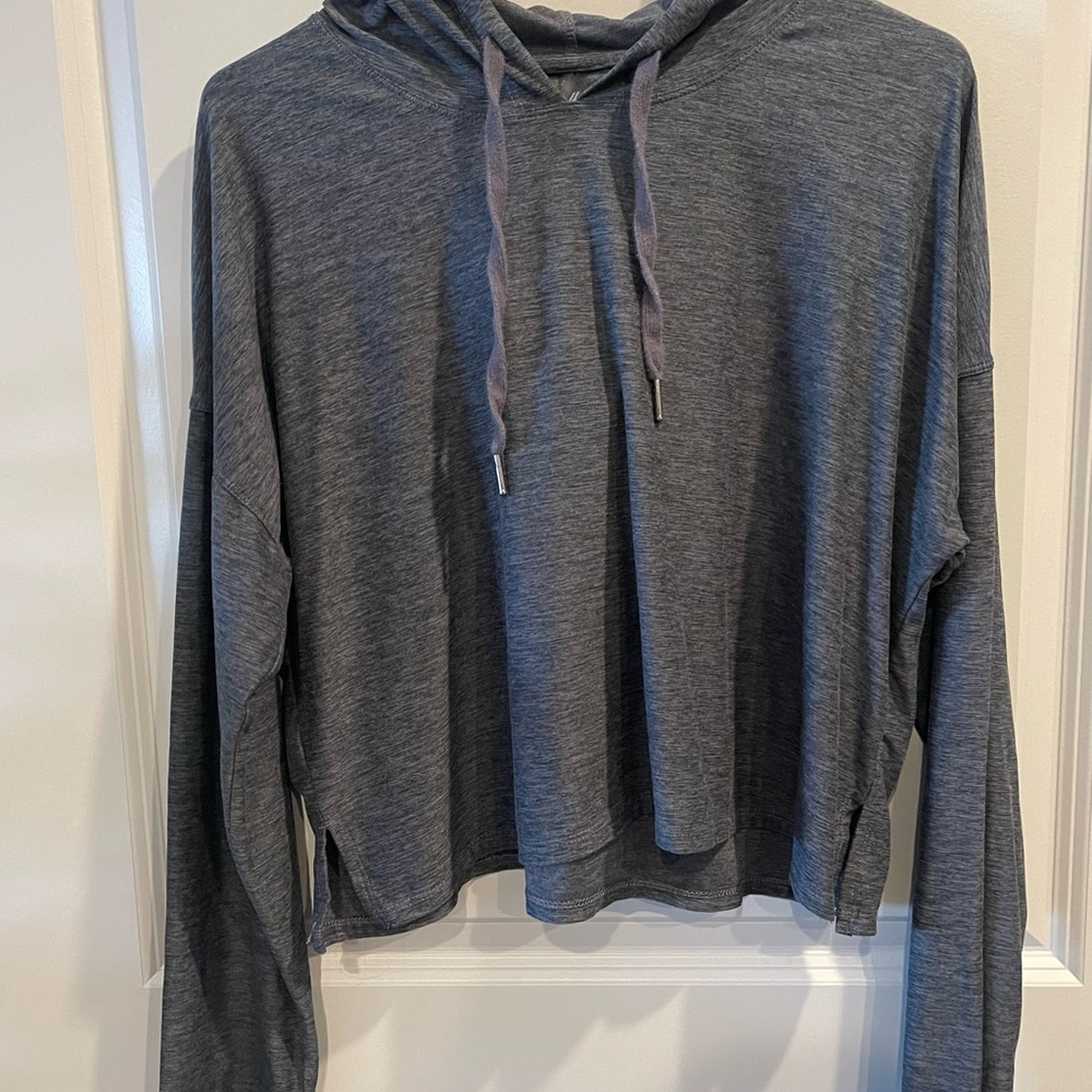 Charcoal Hooded Top